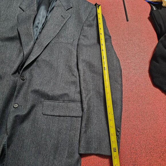 Brooks Brothers Lambswool/Alpaca Herringbone Blazer 42R Gray Quiet Luxury USA - Picture 9 of 15